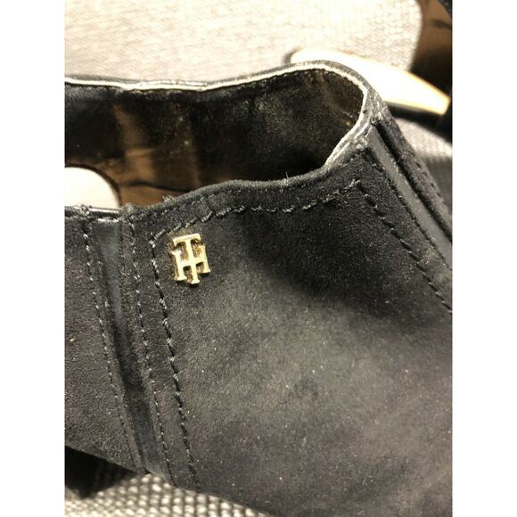 Tommy Hilfiger Black Block-Heel Dress Sandal Size 9 - Picture 4 of 9